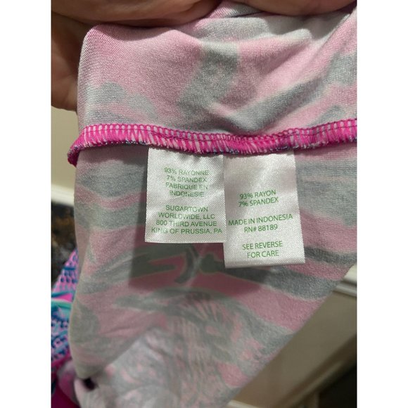Lilly Pulitzer Kids Mini Sophie Dress Mandevilla Pink Elephant Dress Sz xl - Picture 9 of 9